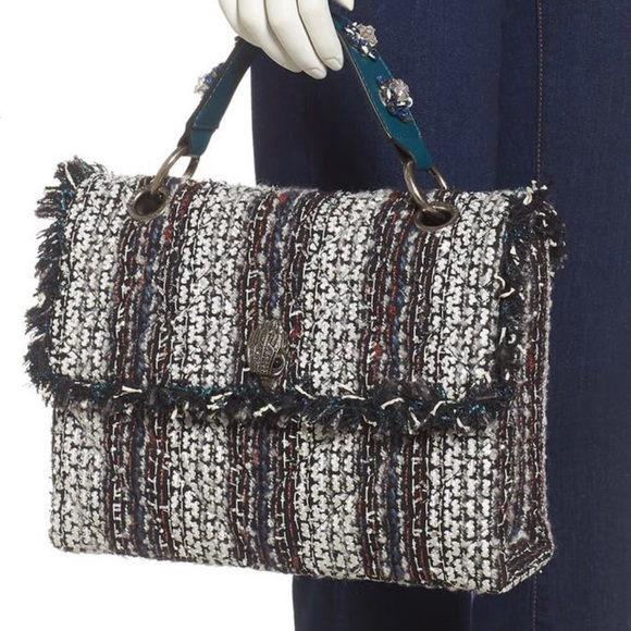 KURT GEIGER Large Embellished Tweed Kensington - Picture 2 of 9